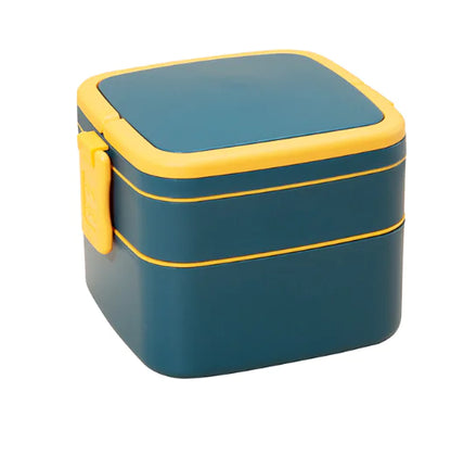 Portable Double-Layer Food Storage Container